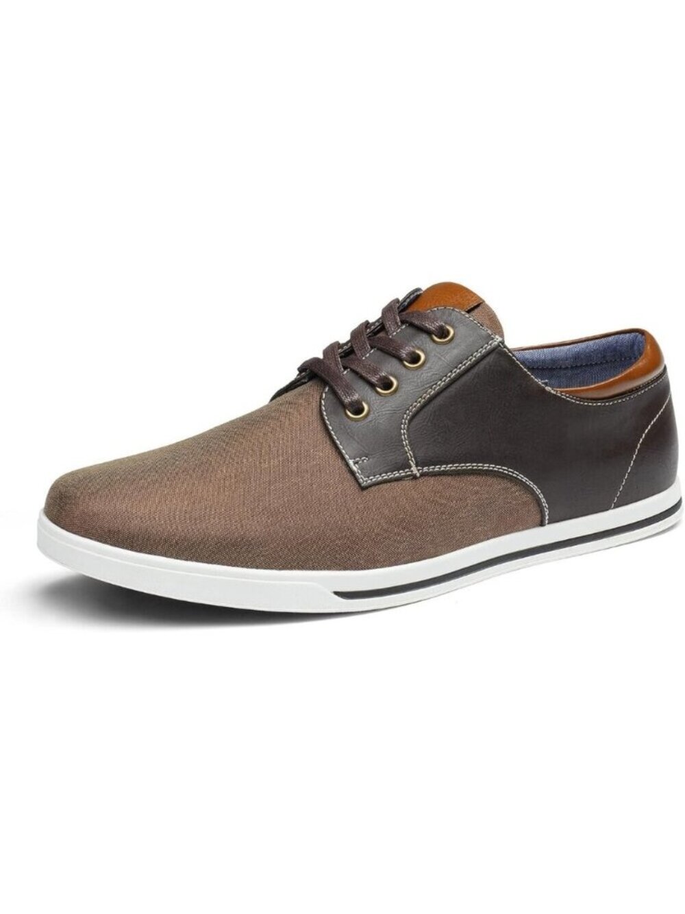 Bruno Marc Men Dark/Brown Sneakers Canvas Synthetic Comfortable Casual Shoes